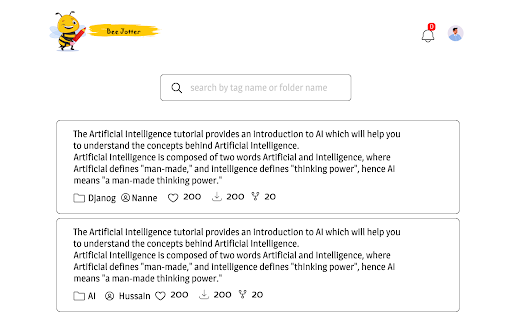 Bee Jotter from Chrome web store to be run with OffiDocs Chromium online Bee Jotter from Chrome web store to be run with OffiDocs Chromium online