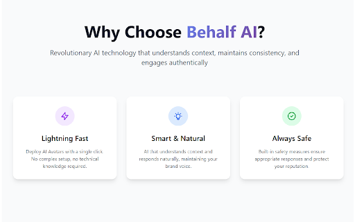 Behalf AI Instagram Chat Agents from Chrome web store to be run with OffiDocs Chromium online Behalf AI Instagram Chat Agents from Chrome web store to be run with OffiDocs Chromium online