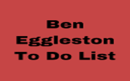 Ben Eggleston To Do List from Chrome web store to be run with OffiDocs Chromium online Ben Eggleston To Do List from Chrome web store to be run with OffiDocs Chromium online