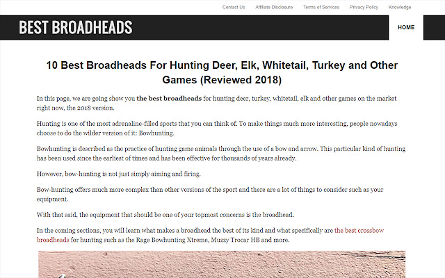 Best Broadheads for Hunting Deer from Chrome web store to be run with OffiDocs Chromium online Best Broadheads for Hunting Deer from Chrome web store to be run with OffiDocs Chromium online