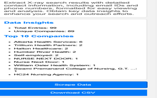 Best X ray Search Data Extractor BySS from Chrome web store to be run with OffiDocs Chromium online Best X ray Search Data Extractor BySS from Chrome web store to be run with OffiDocs Chromium online