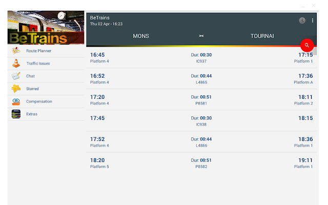 BeTrains from Chrome web store to be run with OffiDocs Chromium online BeTrains from Chrome web store to be run with OffiDocs Chromium online