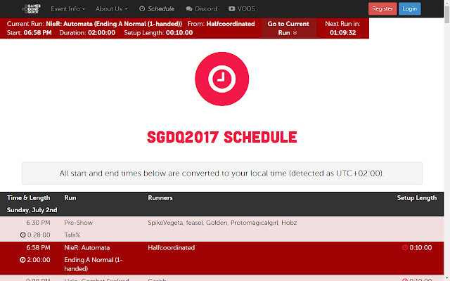Better Awesome Games Done Quick Schedule from Chrome web store to be run with OffiDocs Chromium online Better Awesome Games Done Quick Schedule from Chrome web store to be run with OffiDocs Chromium online