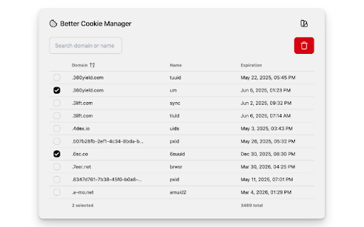 Better Cookie Manager from Chrome web store to be run with OffiDocs Chromium online Better Cookie Manager from Chrome web store to be run with OffiDocs Chromium online