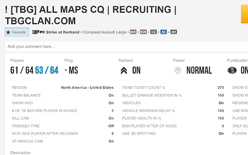 BF3 Battlelog Player Count Validator from Chrome web store to be run with OffiDocs Chromium online BF3 Battlelog Player Count Validator from Chrome web store to be run with OffiDocs Chromium online