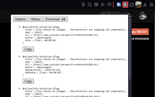 BibTube from Chrome web store to be run with OffiDocs Chromium online BibTube from Chrome web store to be run with OffiDocs Chromium online