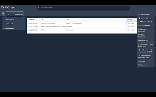 BKMRK Bookmark Manager from Chrome web store to be run with OffiDocs Chromium online BKMRK Bookmark Manager from Chrome web store to be run with OffiDocs Chromium online