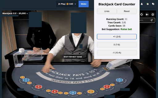 Blackjack Card Counter from Chrome web store to be run with OffiDocs Chromium online Blackjack Card Counter from Chrome web store to be run with OffiDocs Chromium online
