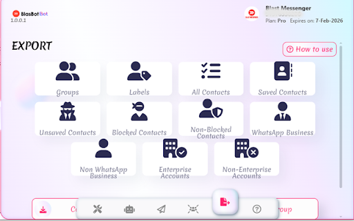 BlasBot Message Sender Plus from Chrome web store to be run with OffiDocs Chromium online BlasBot Message Sender Plus from Chrome web store to be run with OffiDocs Chromium online