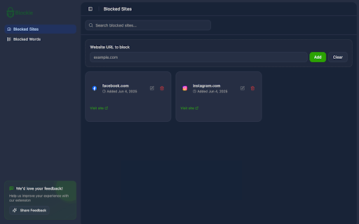 Blockie | Block Websites Be Productive from Chrome web store to be run with OffiDocs Chromium online Blockie | Block Websites Be Productive from Chrome web store to be run with OffiDocs Chromium online