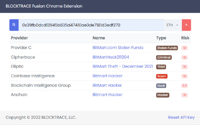 BLOCKTRACE Fusion Chrome Extension from Chrome web store to be run with OffiDocs Chromium online BLOCKTRACE Fusion Chrome Extension from Chrome web store to be run with OffiDocs Chromium online