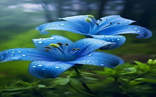 Blue lilies wallpaper from Chrome web store to be run with OffiDocs Chromium online Blue lilies wallpaper from Chrome web store to be run with OffiDocs Chromium online