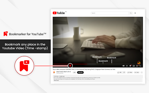 Bookmarker for YouTube™ from Chrome web store to be run with OffiDocs Chromium online Bookmarker for YouTube™ from Chrome web store to be run with OffiDocs Chromium online