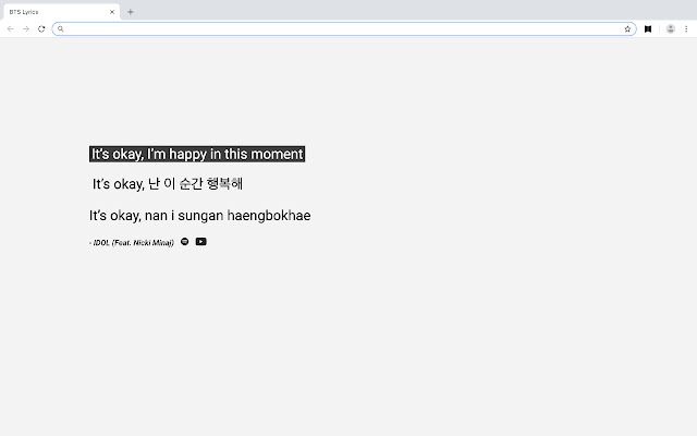 BTS Random Lyrics from Chrome web store to be run with OffiDocs Chromium online BTS Random Lyrics from Chrome web store to be run with OffiDocs Chromium online