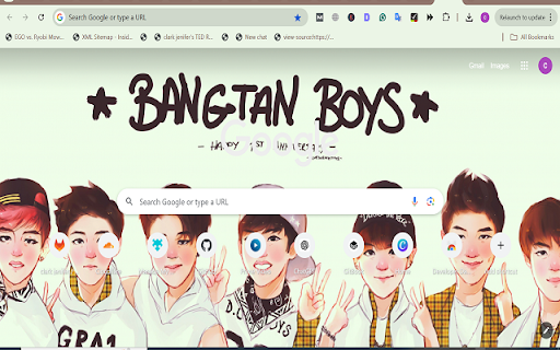 BTS theme from Chrome web store to be run with OffiDocs Chromium online BTS theme from Chrome web store to be run with OffiDocs Chromium online