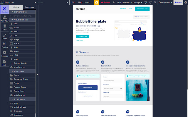Bubble.io: Editor Dark Mode from Chrome web store to be run with OffiDocs Chromium online Bubble.io: Editor Dark Mode from Chrome web store to be run with OffiDocs Chromium online