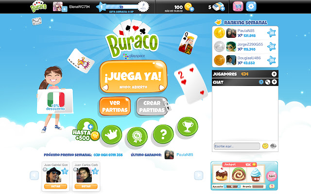 Buraco PlaySpace from Chrome web store to be run with OffiDocs Chromium online Buraco PlaySpace from Chrome web store to be run with OffiDocs Chromium online