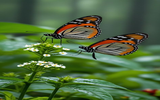 Butterflies perching on small flowers Wallpaper from Chrome web store to be run with OffiDocs Chromium online Butterflies perching on small flowers Wallpaper from Chrome web store to be run with OffiDocs Chromium online