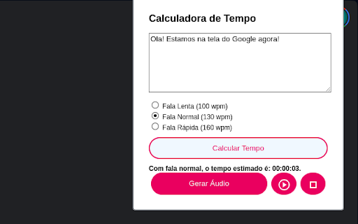 Calculadora de Tempo from Chrome web store to be run with OffiDocs Chromium online Calculadora de Tempo from Chrome web store to be run with OffiDocs Chromium online
