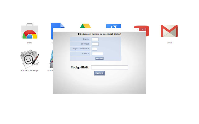 Calcular IBAN from Chrome web store to be run with OffiDocs Chromium online Calcular IBAN from Chrome web store to be run with OffiDocs Chromium online