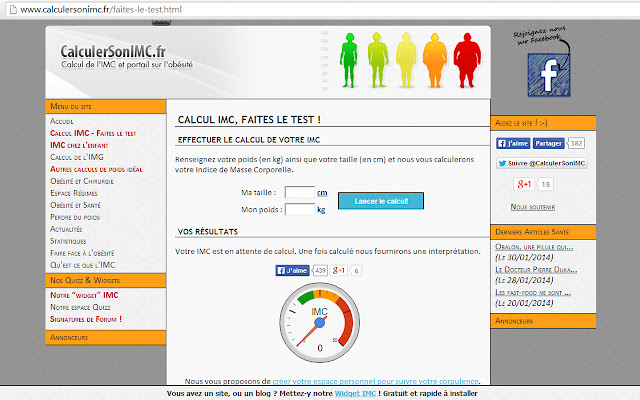 Calcul de lIMC (Indice de Masse Corporelle) from Chrome web store to be run with OffiDocs Chromium online Calcul de lIMC (Indice de Masse Corporelle) from Chrome web store to be run with OffiDocs Chromium online