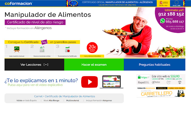 Carnet de Manipulador de Alimentos from Chrome web store to be run with OffiDocs Chromium online Carnet de Manipulador de Alimentos from Chrome web store to be run with OffiDocs Chromium online