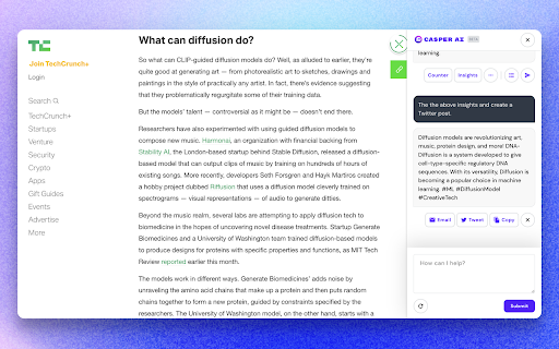 Casper AI from Chrome web store to be run with OffiDocs Chromium online Casper AI from Chrome web store to be run with OffiDocs Chromium online