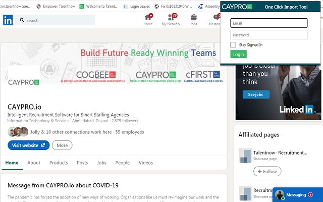 CAYPRO One Click Import Tool from Chrome web store to be run with OffiDocs Chromium online CAYPRO One Click Import Tool from Chrome web store to be run with OffiDocs Chromium online