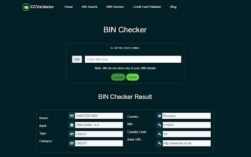 CCValidator Credit Card Generator from Chrome web store to be run with OffiDocs Chromium online CCValidator Credit Card Generator from Chrome web store to be run with OffiDocs Chromium online