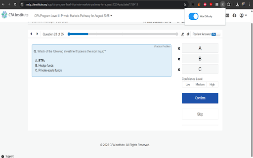 CFA Study Helper from Chrome web store to be run with OffiDocs Chromium online CFA Study Helper from Chrome web store to be run with OffiDocs Chromium online