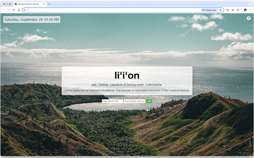 Chamoru Word of the Day from Chrome web store to be run with OffiDocs Chromium online Chamoru Word of the Day from Chrome web store to be run with OffiDocs Chromium online