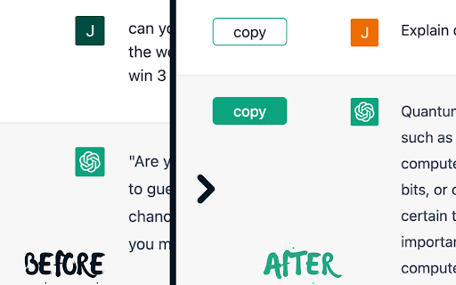 ChatGPT Copy Button Extension from Chrome web store to be run with OffiDocs Chromium online ChatGPT Copy Button Extension from Chrome web store to be run with OffiDocs Chromium online