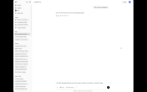 ChatGPT Draft Saver from Chrome web store to be run with OffiDocs Chromium online ChatGPT Draft Saver from Chrome web store to be run with OffiDocs Chromium online