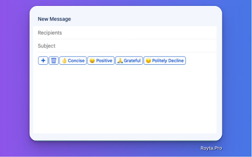ChatGPT for Gmail by Royta.Pro from Chrome web store to be run with OffiDocs Chromium online ChatGPT for Gmail by Royta.Pro from Chrome web store to be run with OffiDocs Chromium online