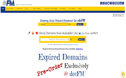 Cheap .FM Domain from Chrome web store to be run with OffiDocs Chromium online Cheap .FM Domain from Chrome web store to be run with OffiDocs Chromium online