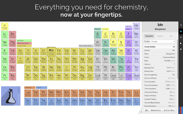 ChemReference: Periodic Table from Chrome web store to be run with OffiDocs Chromium online ChemReference: Periodic Table from Chrome web store to be run with OffiDocs Chromium online