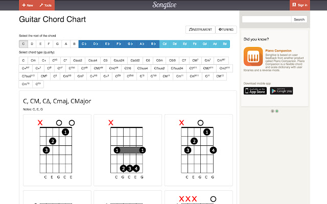 Chords for Chrome from Chrome web store to be run with OffiDocs Chromium online Chords for Chrome from Chrome web store to be run with OffiDocs Chromium online