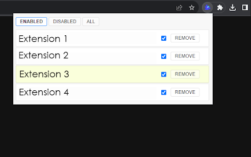 Chrome Extension Manager | Master from Chrome web store to be run with OffiDocs Chromium online Chrome Extension Manager | Master from Chrome web store to be run with OffiDocs Chromium online