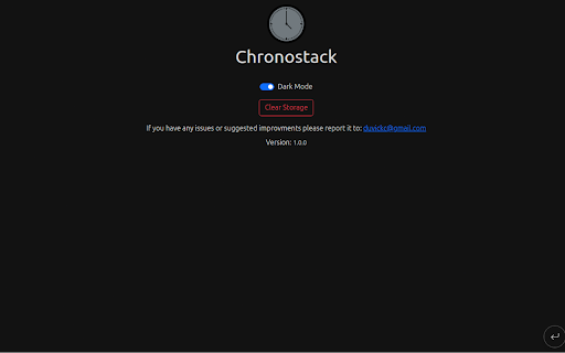 Chronostack from Chrome web store to be run with OffiDocs Chromium online Chronostack from Chrome web store to be run with OffiDocs Chromium online
