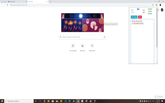 ChuVietNhanhKey Gõ Nhanh Tiếng Việt from Chrome web store to be run with OffiDocs Chromium online ChuVietNhanhKey Gõ Nhanh Tiếng Việt from Chrome web store to be run with OffiDocs Chromium online