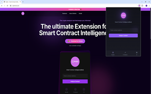 Cipher Enhanced Token Analysis from Chrome web store to be run with OffiDocs Chromium online Cipher Enhanced Token Analysis from Chrome web store to be run with OffiDocs Chromium online
