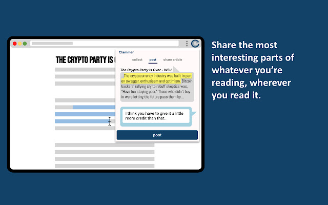 Clammer from Chrome web store to be run with OffiDocs Chromium online Clammer from Chrome web store to be run with OffiDocs Chromium online