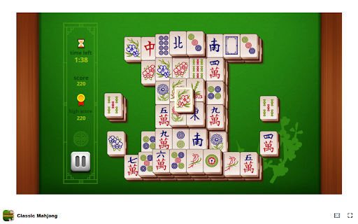Classic Mahjong Game Become the best at Classic Mahjong! from Chrome web store to be run with OffiDocs Chromium online Classic Mahjong Game Become the best at Classic Mahjong! from Chrome web store to be run with OffiDocs Chromium online