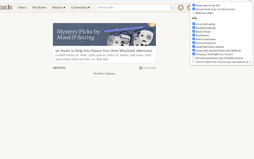 CleanerReads A Goodreads Theme from Chrome web store to be run with OffiDocs Chromium online CleanerReads A Goodreads Theme from Chrome web store to be run with OffiDocs Chromium online