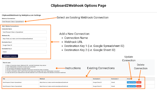 Clipboard2Webhook by Weblytica.com from Chrome web store to be run with OffiDocs Chromium online Clipboard2Webhook by Weblytica.com from Chrome web store to be run with OffiDocs Chromium online