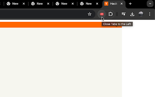 Close Tabs to the Left from Chrome web store to be run with OffiDocs Chromium online Close Tabs to the Left from Chrome web store to be run with OffiDocs Chromium online