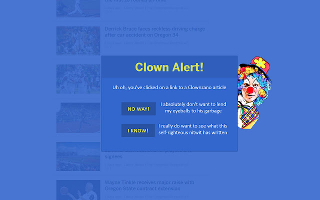 Clownzano Alert from Chrome web store to be run with OffiDocs Chromium online Clownzano Alert from Chrome web store to be run with OffiDocs Chromium online