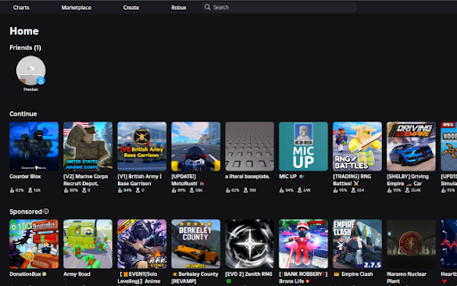 Clutterless Roblox from Chrome web store to be run with OffiDocs Chromium online Clutterless Roblox from Chrome web store to be run with OffiDocs Chromium online