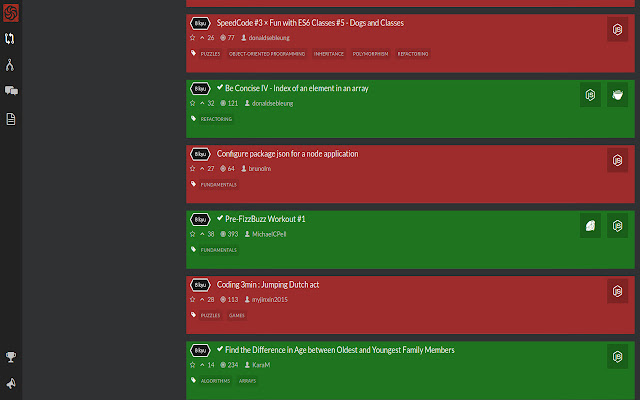 CodewarsKatana from Chrome web store to be run with OffiDocs Chromium online CodewarsKatana from Chrome web store to be run with OffiDocs Chromium online