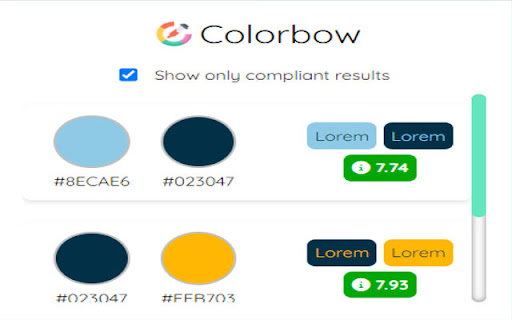 Colorbow: Coolors Color Contrast Checker from Chrome web store to be run with OffiDocs Chromium online Colorbow: Coolors Color Contrast Checker from Chrome web store to be run with OffiDocs Chromium online
